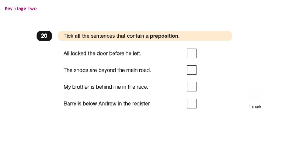 Key Stage Two 