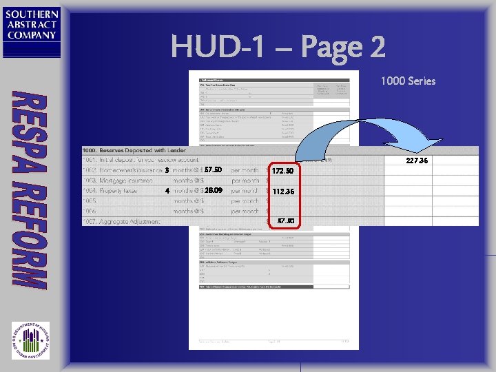 HUD-1 – Page 2 1000 Series 227. 36 3 57. 50 172. 50 4