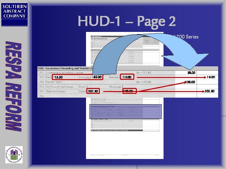 HUD-1 – Page 2 1200 Series 58. 00 13. 00 45. 00 15. 00