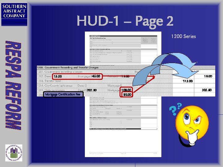 HUD-1 – Page 2 1200 Series 63. 00 58. 00 13. 00 45. 00
