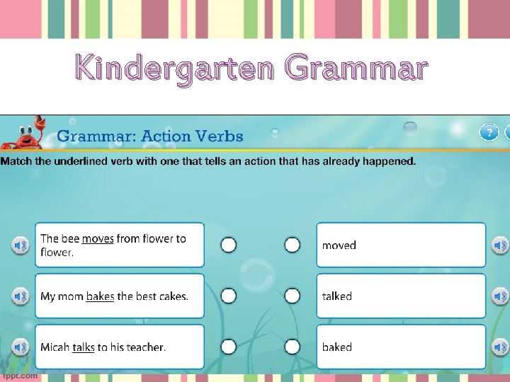 Kindergarten Grammar 
