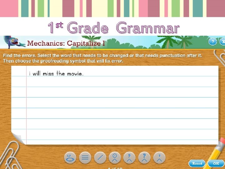 st 1 Grade Grammar 