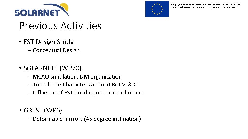 This project has received funding from the European Union’s Horizon 2020 research and innovation