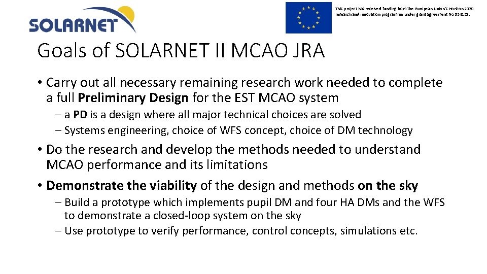 This project has received funding from the European Union’s Horizon 2020 research and innovation