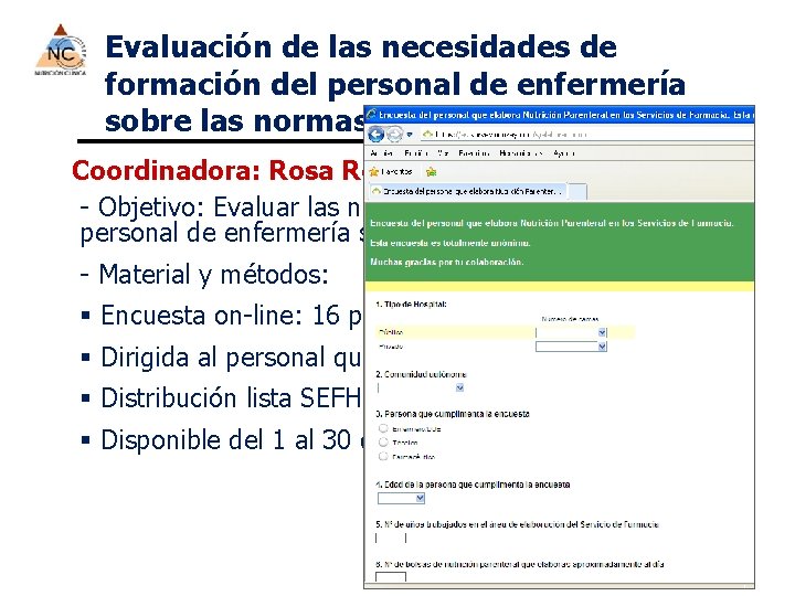 Evaluación de las necesidades de formación del personal de enfermería sobre las normas de