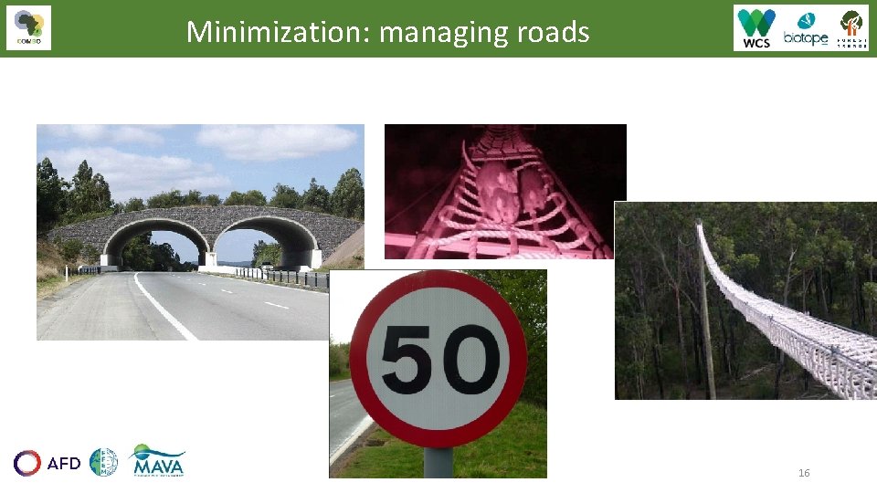 Minimization: managing roads 16 Minimization: managing roads 16