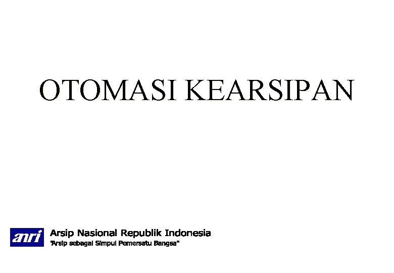 OTOMASI KEARSIPAN 