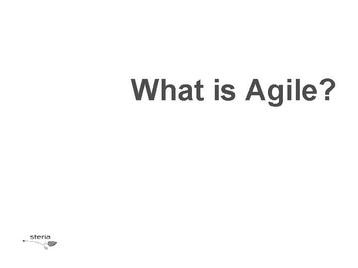 What is Agile? 