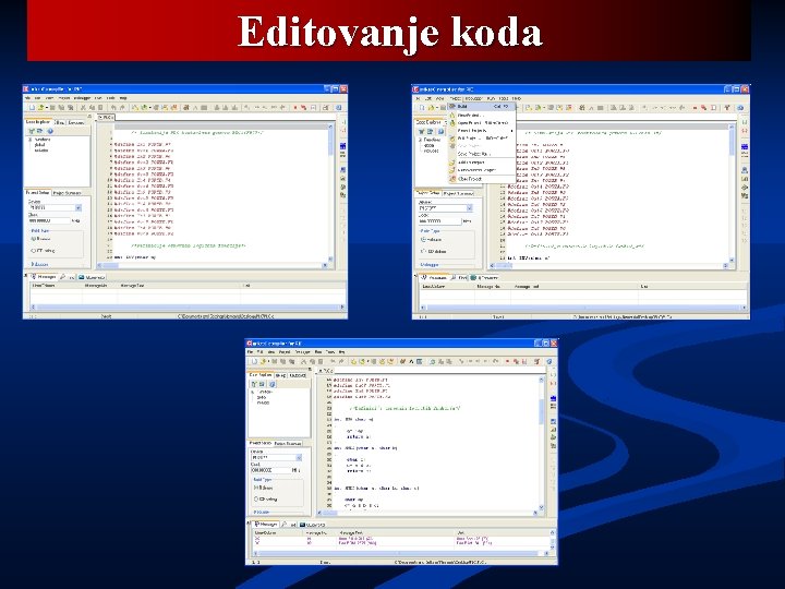 Editovanje koda 
