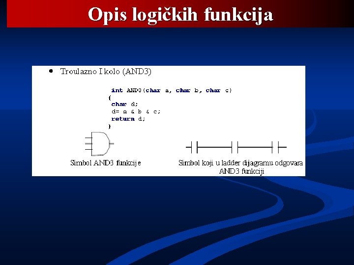 Opis logičkih funkcija 