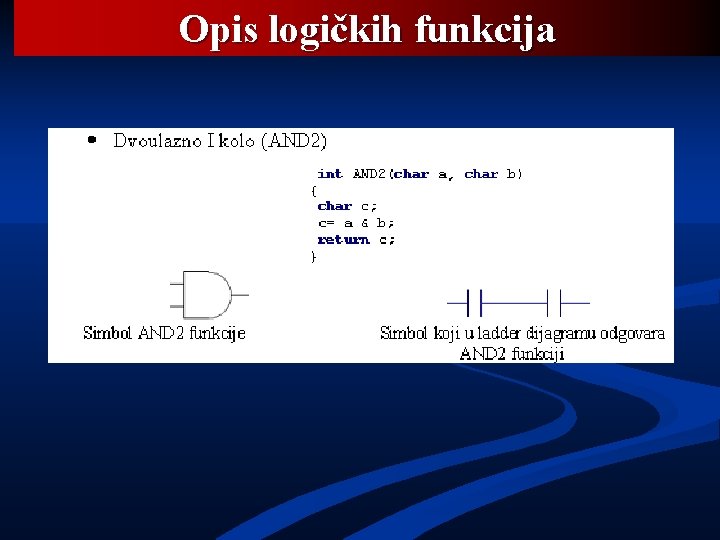 Opis logičkih funkcija 