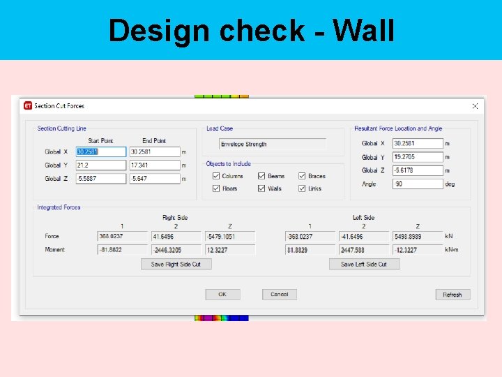 Design check - Wall 