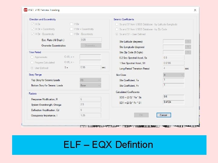 ELF – EQX Defintion 
