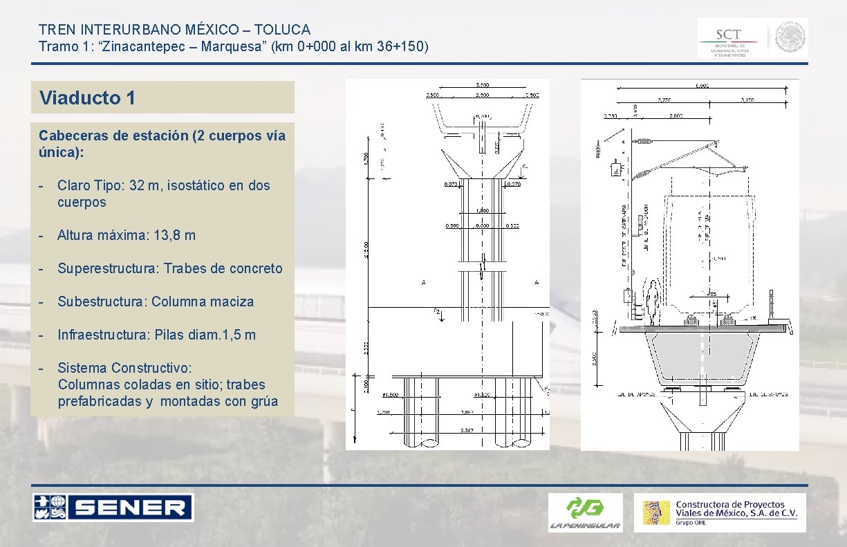 TREN INTERURBANO MÉXICO – TOLUCA Tramo 1: “Zinacantepec – Marquesa” (km 0+000 al km