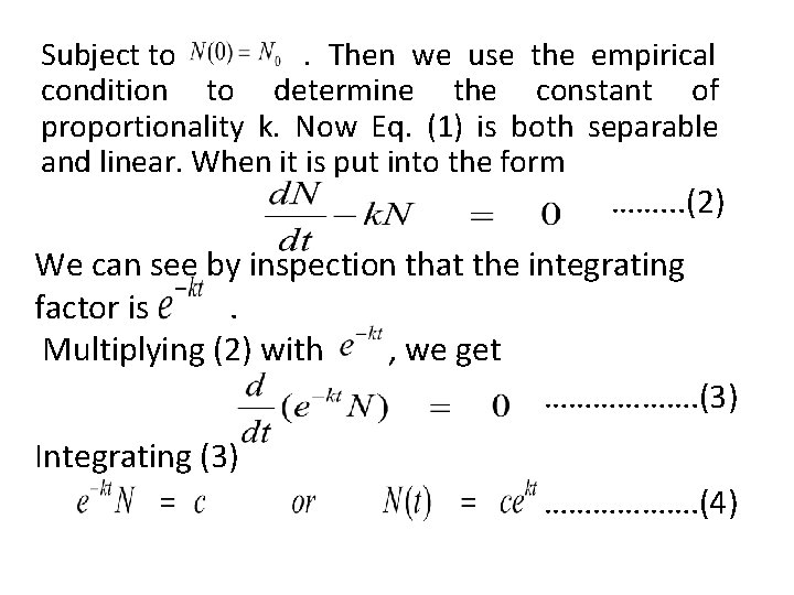 Subject to . Then we use the empirical condition to determine the constant of