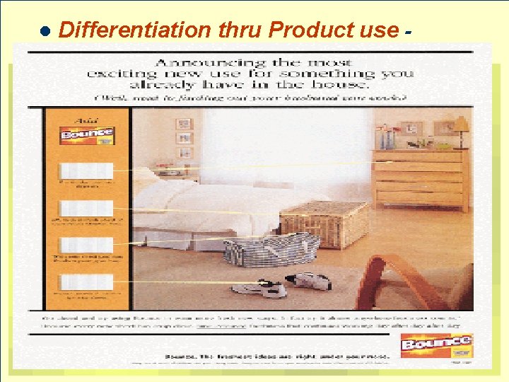 l Differentiation thru Product use - 