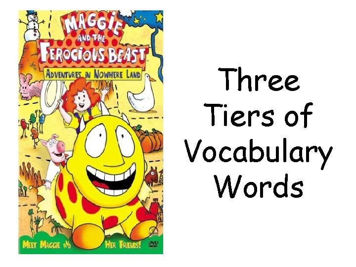Three Tiers of Vocabulary Words 