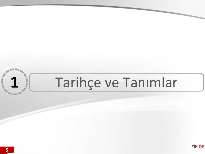 1 5 Tarihçe ve Tanımlar ZİNDE 1 5 Tarihçe ve Tanımlar ZİNDE