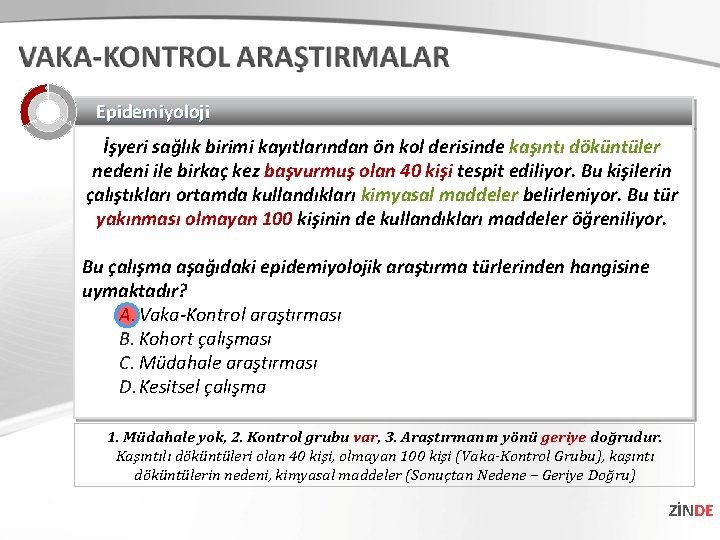 Epidemiyoloji İşyeri sağlık birimi kayıtlarından ön kol derisinde kaşıntı döküntüler nedeni ile birkaç kez Epidemiyoloji İşyeri sağlık birimi kayıtlarından ön kol derisinde kaşıntı döküntüler nedeni ile birkaç kez