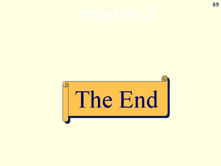 chapter 2 The End 69 