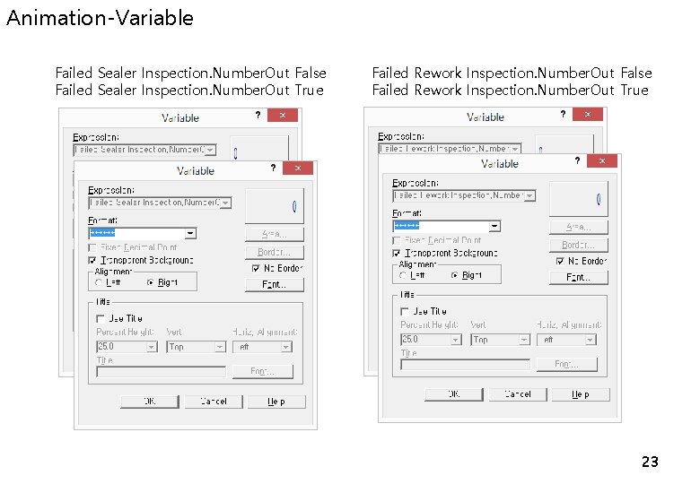 Animation-Variable Failed Sealer Inspection. Number. Out False Failed Sealer Inspection. Number. Out True Failed