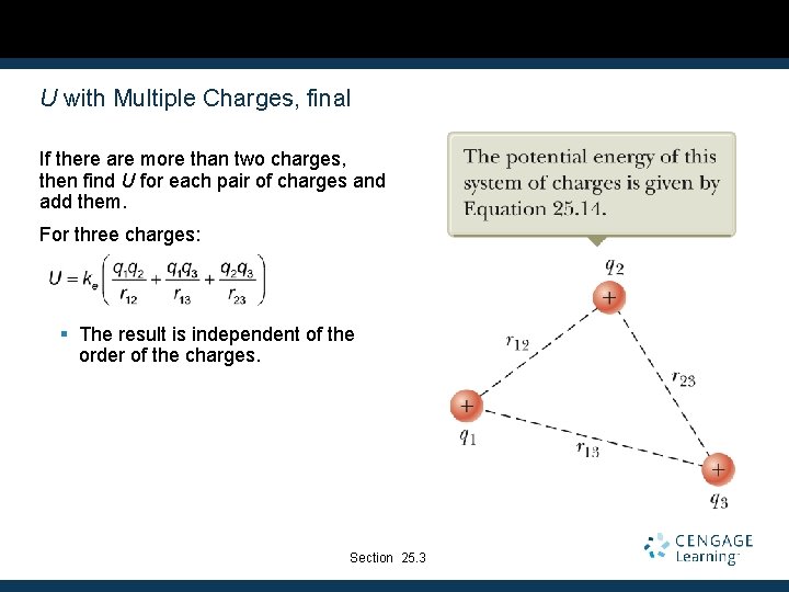 U with Multiple Charges, final If there are more than two charges, then find