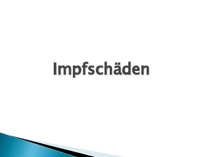 Impfschäden 