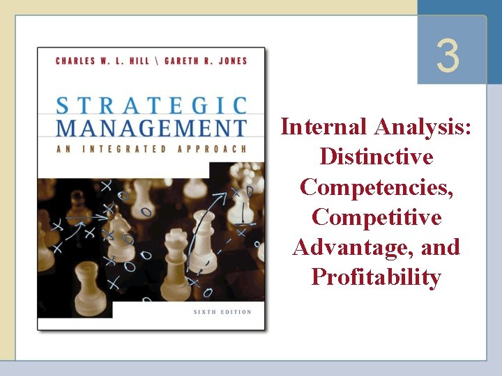 3 Internal Analysis: Distinctive Competencies, Competitive Advantage, and Profitability 