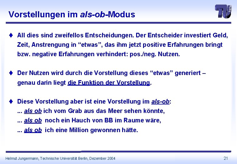 Die Vorstellung Des Nutzens Und Der Nutzen Von