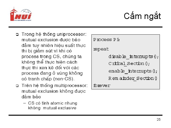 Cấm ngắt 25 