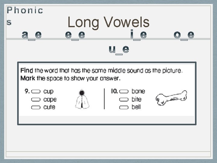 Long Vowels 