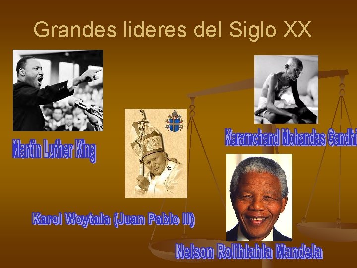 Grandes lideres del Siglo XX 