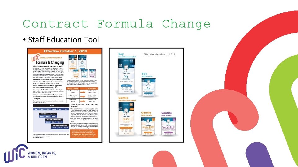 Contract Formula Change • Staff Education Tool 
