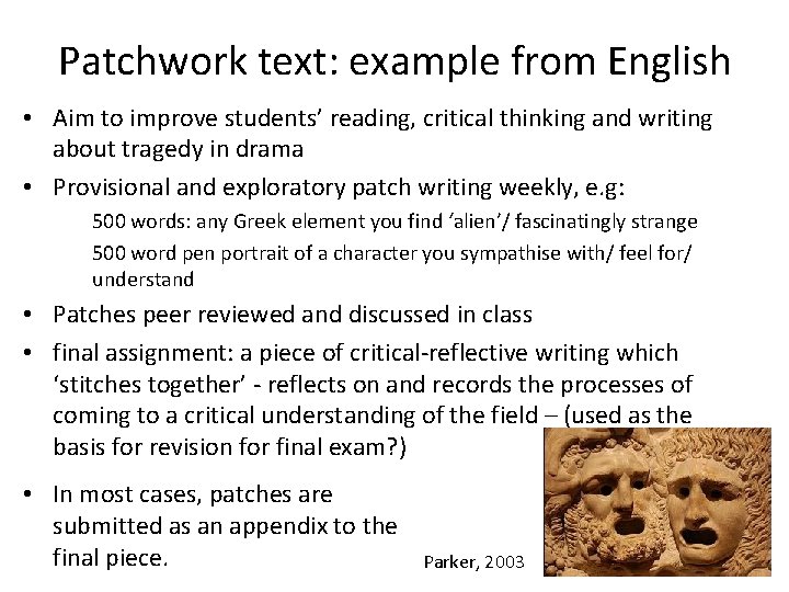 Developing assessment in the Arts Humanities and Social