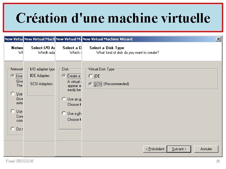 Création d'une machine virtuelle Yonel GRUSSON 25 