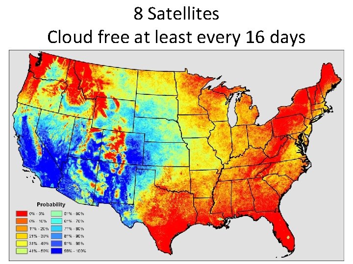 Random Cloud Map Maps of the probability of a cloud free