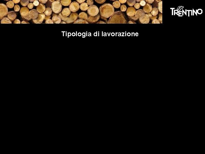 Tipologia di lavorazione Tipologia di lavorazione
