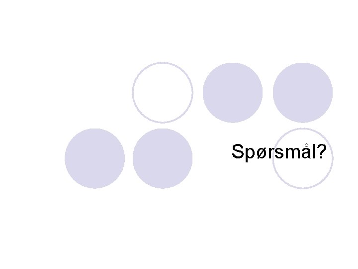 Spørsmål? 