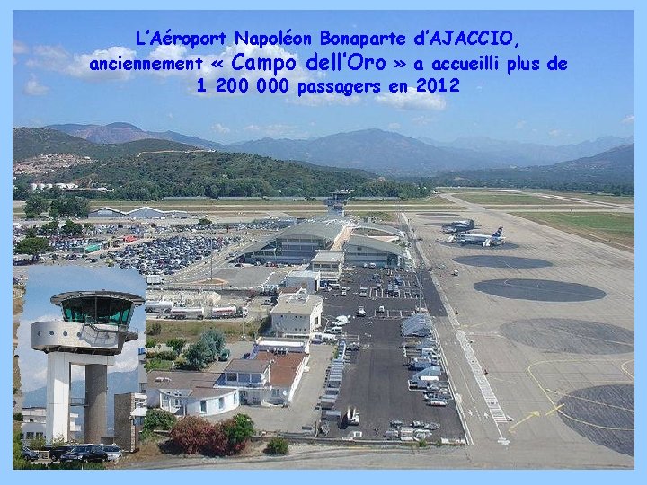 L’Aéroport Napoléon Bonaparte d’AJACCIO, anciennement « Campo dell’Oro » a accueilli plus de 1
