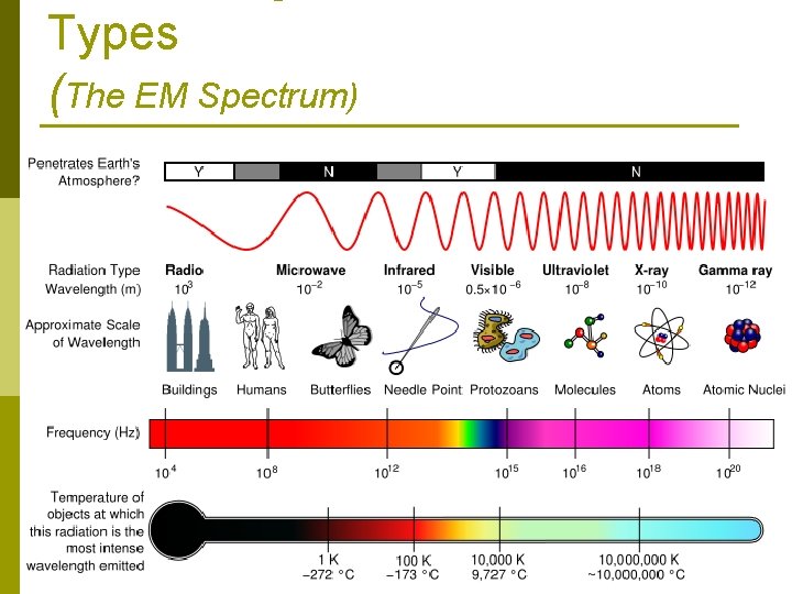Types (The EM Spectrum) 