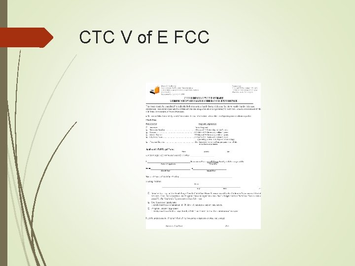 CTC V of E FCC 