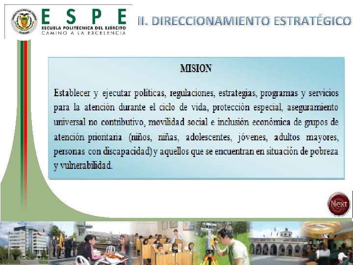 II. DIRECCIONAMIENTO ESTRATÉGICO 