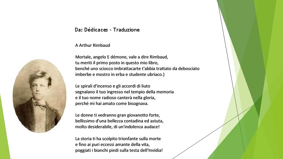 Da: Dédicaces - Traduzione 