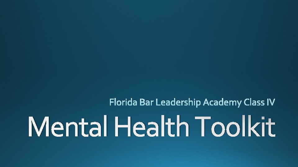 Mental Health Toolkit 