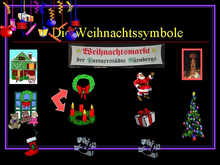 Die Weihnachtssymbole 