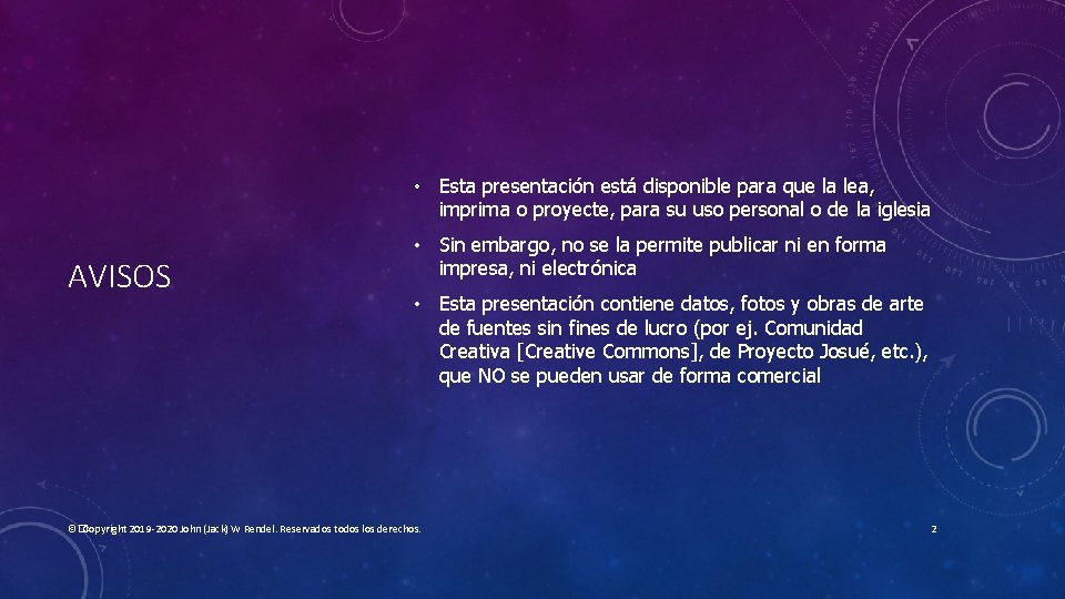 • Esta presentación está disponible para que la lea, imprima o proyecte, para • Esta presentación está disponible para que la lea, imprima o proyecte, para