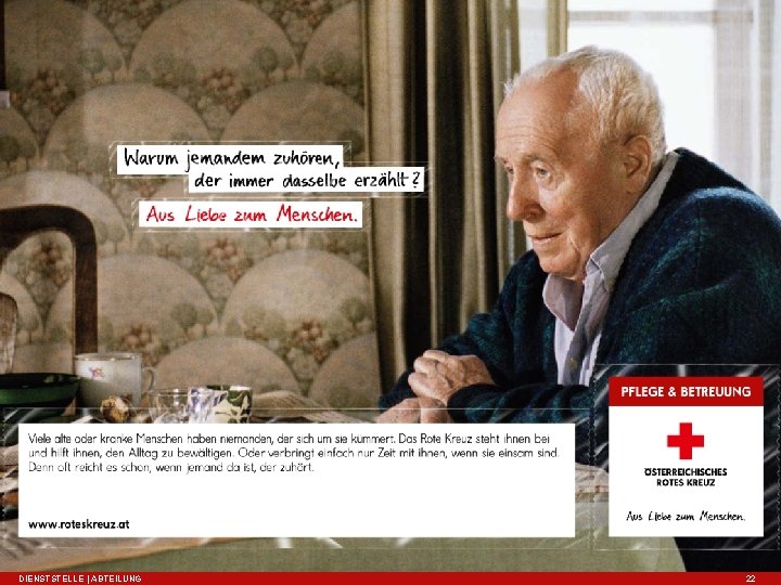 DIENSTSTELLE | ABTEILUNG 22 