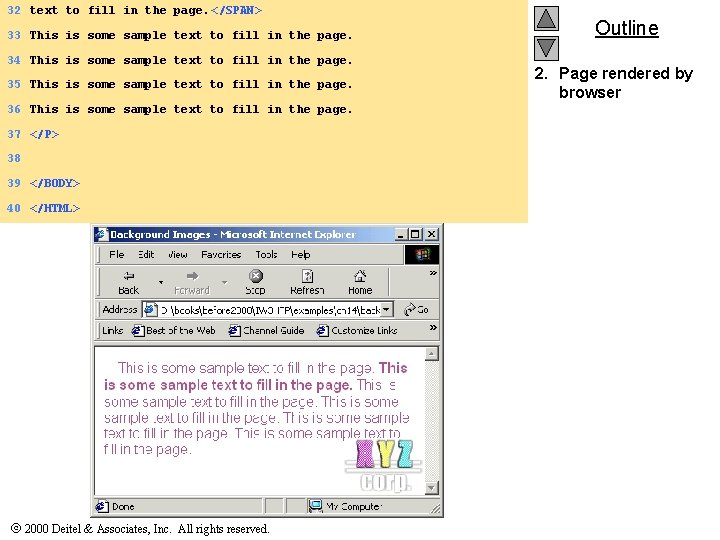 32 text to fill in the page. </SPAN> 33 This is some sample text