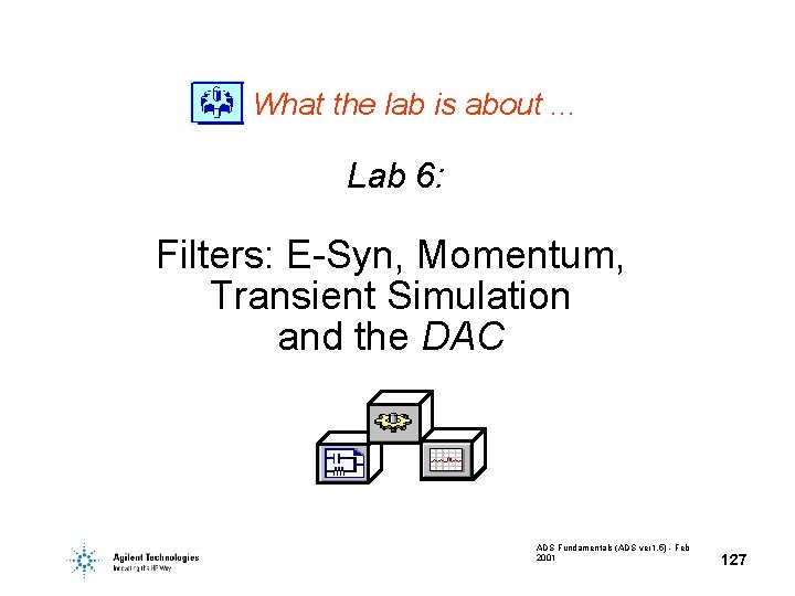 What the lab is about. . . Lab 6: Filters: E-Syn, Momentum, Transient Simulation What the lab is about. . . Lab 6: Filters: E-Syn, Momentum, Transient Simulation