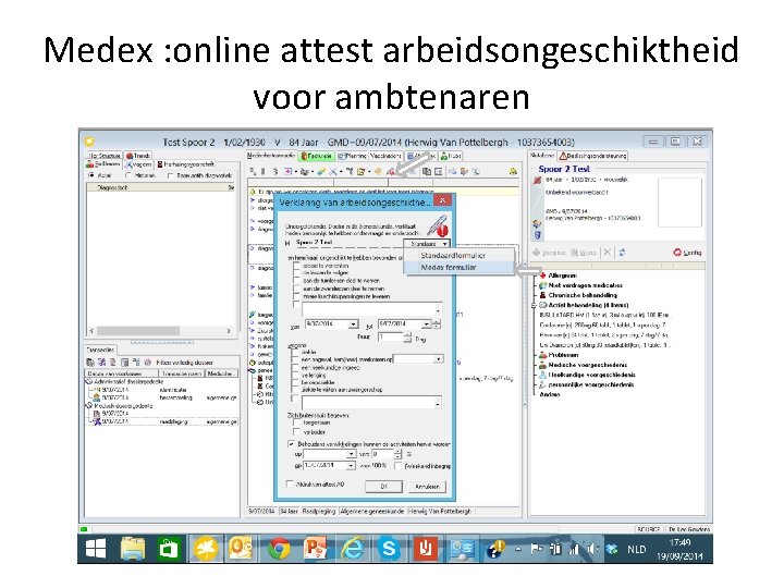 Medex : online attest arbeidsongeschiktheid voor ambtenaren 